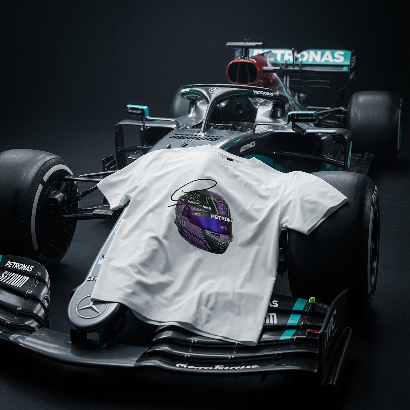 Hamilton Petronas inspired T-shirt